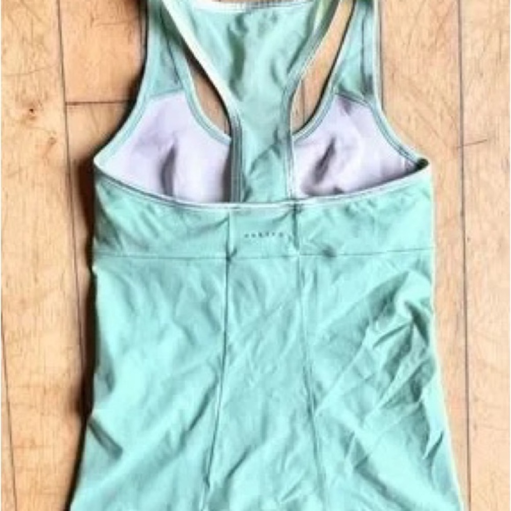 Light Green Racerback Active Tank Top - Picture 3 of 7
